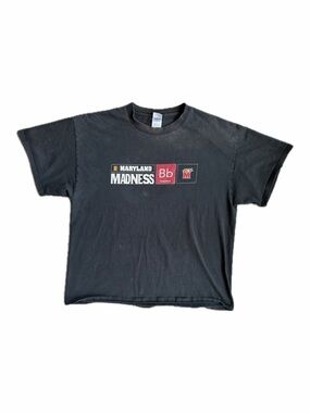 Vintage 2005 Maryland Madness Basketball Pepsi Logo Graphic Tee — Size XL